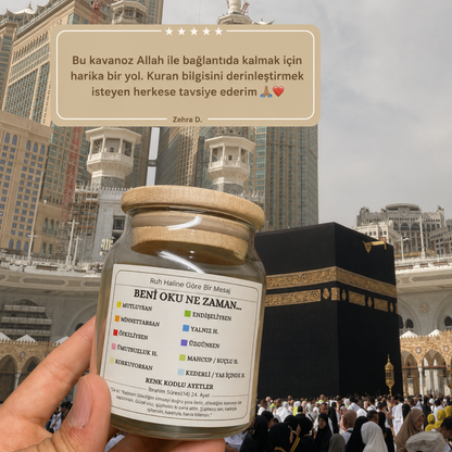 Huzur Kavanoz - 150 Ayet - 10 Renkli(Moduna Göre)