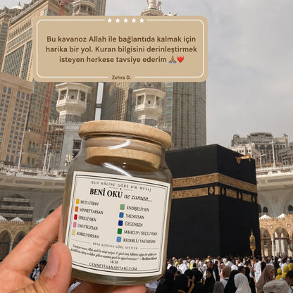 Huzur Kavanoz - 150 Ayet - 10 Renkli(Moduna Göre)